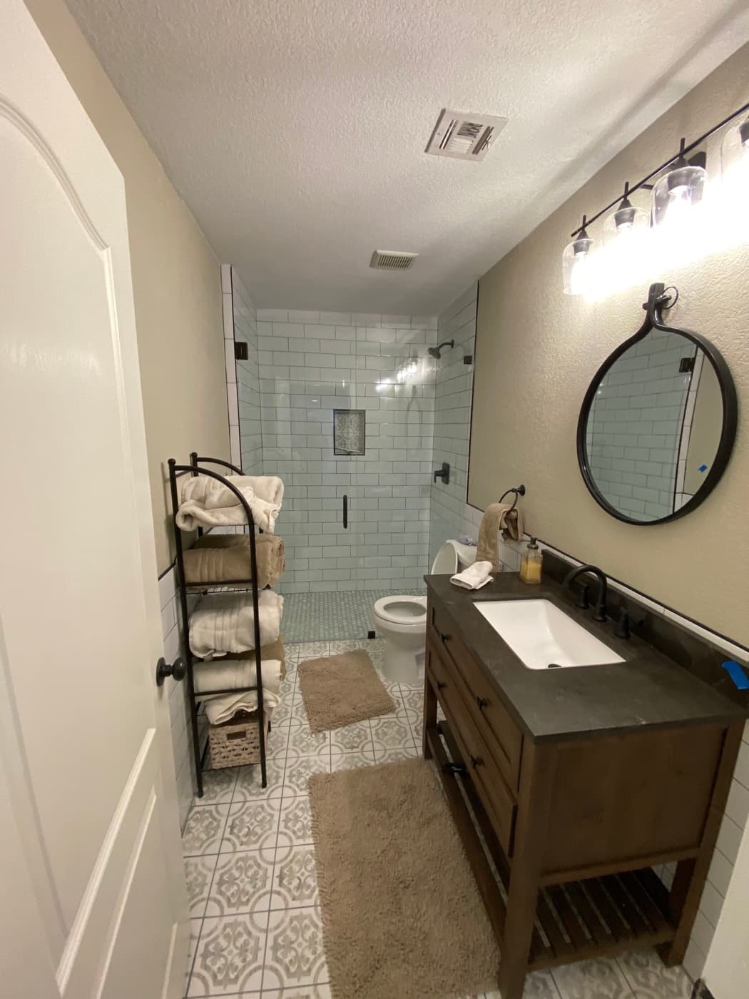 Completed bathroom renovation