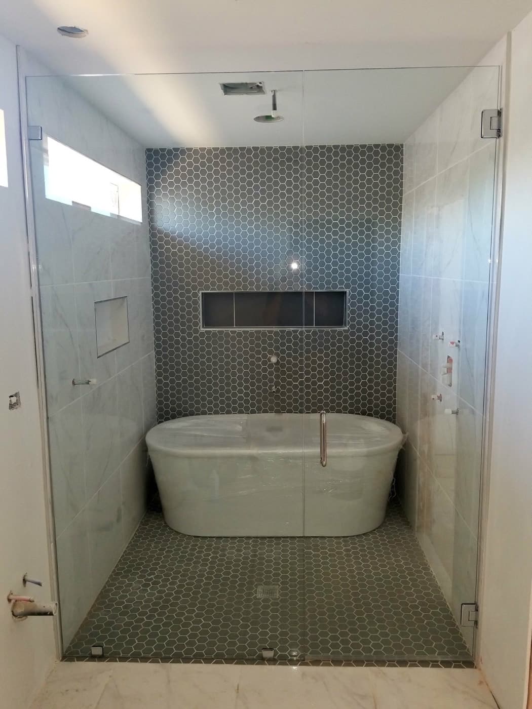 Custom tile shower
